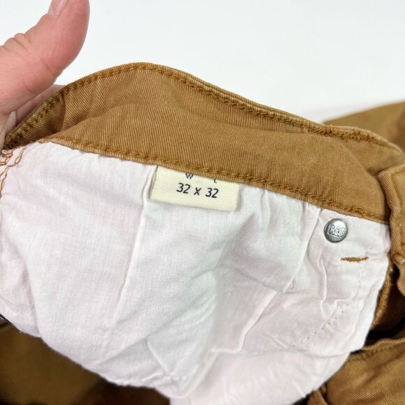 Caterpillar Pants Womens 32x32 Tan Brown Flat Front Workwear Five Pocket - Picture 6 of 10